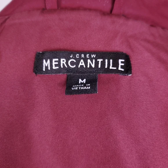 J Crew Mercantile Red/Wine Quilted Vest - Picture 5 of 7